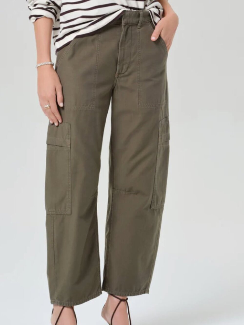 Citizens of Humanity Marcelle Cargo Pants Olive Size 27 Read Description - Picture 2 of 10